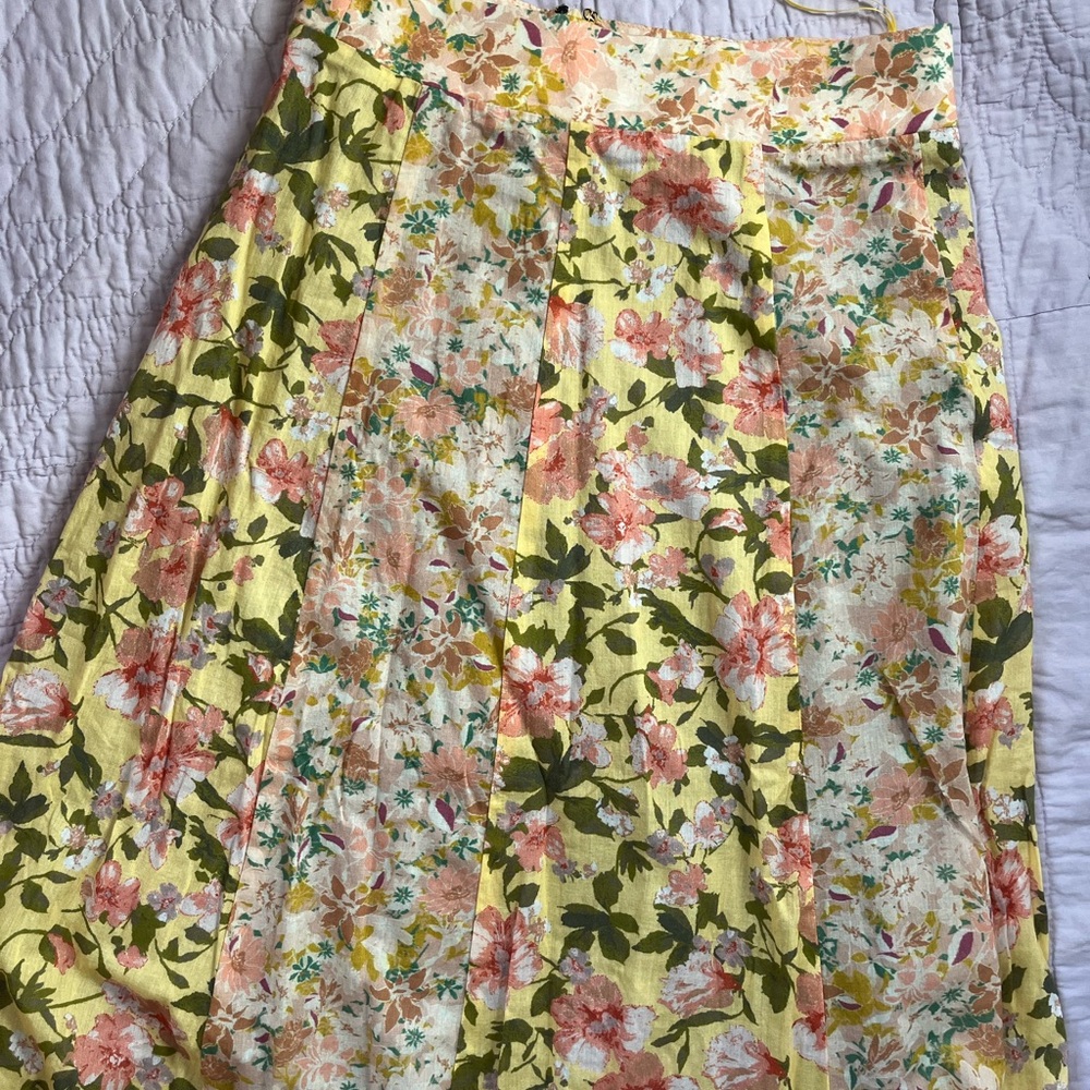 Mixed Floral Midi Skirt by Du Paradis - Picture 11 of 14